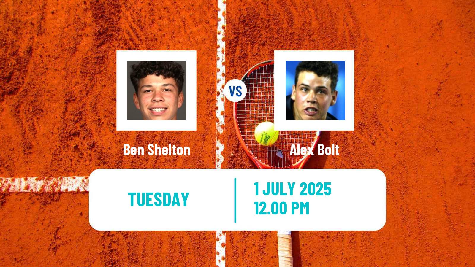 Tennis ATP Wimbledon Ben Shelton - Alex Bolt