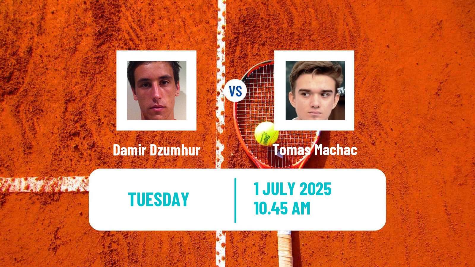 Tennis ATP Wimbledon Damir Dzumhur - Tomas Machac