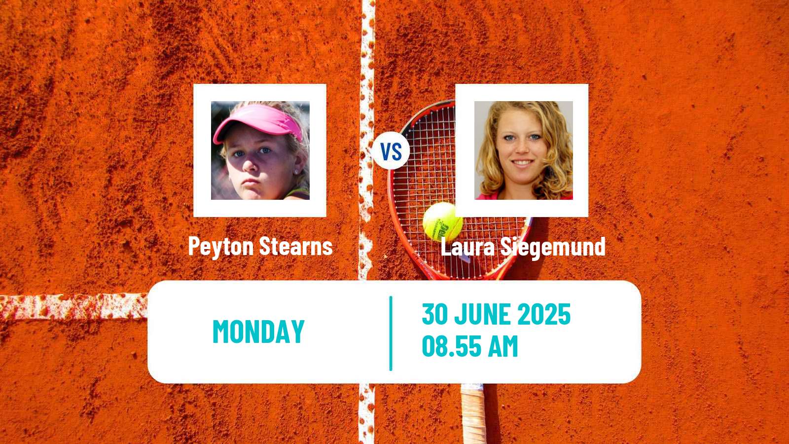 Tennis WTA Wimbledon Peyton Stearns - Laura Siegemund