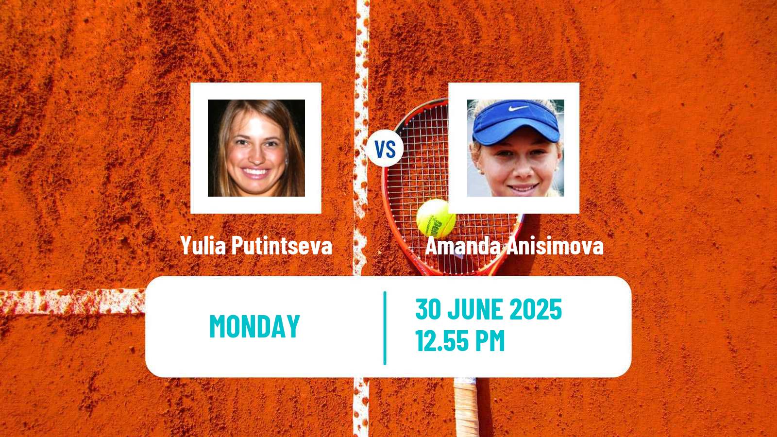 Tennis WTA Wimbledon Yulia Putintseva - Amanda Anisimova