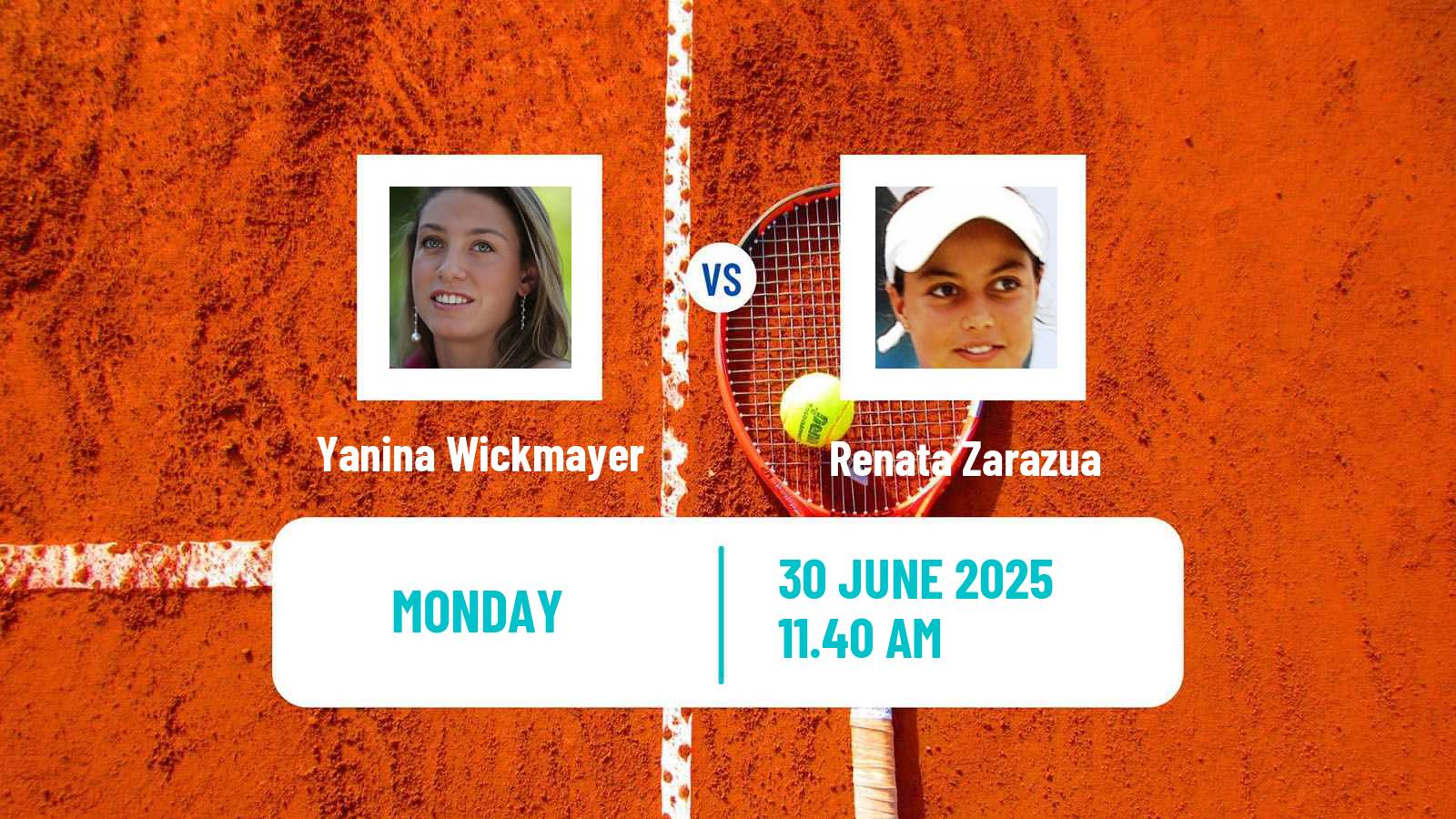 Tennis WTA Wimbledon Yanina Wickmayer - Renata Zarazua
