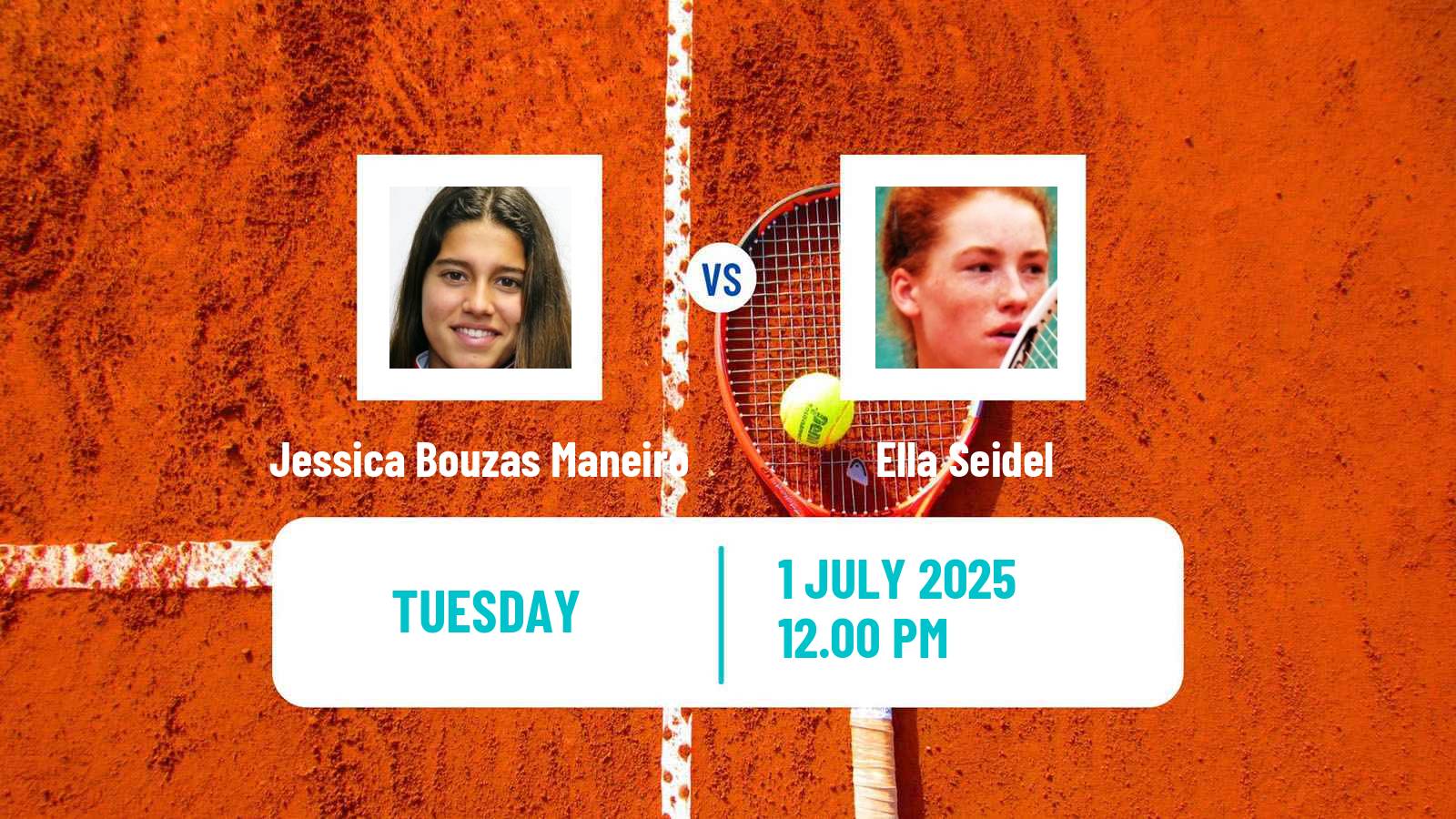 Tennis WTA Wimbledon Jessica Bouzas Maneiro - Ella Seidel