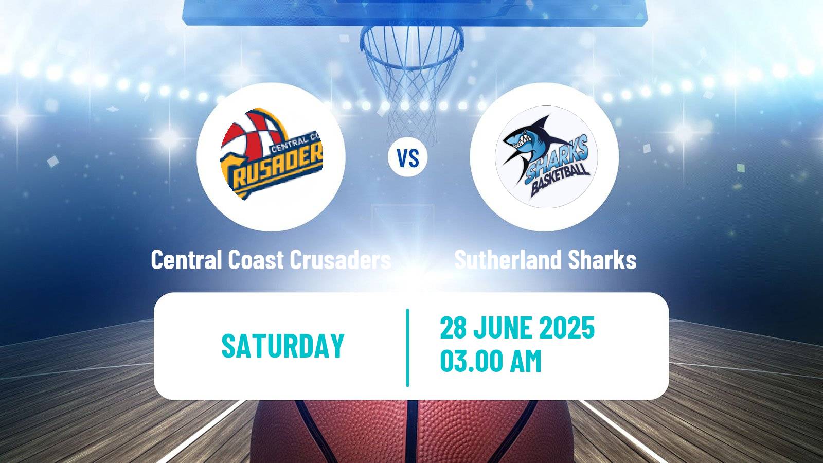 Basketball Australian NBL1 East Women Central Coast Crusaders - Sutherland Sharks