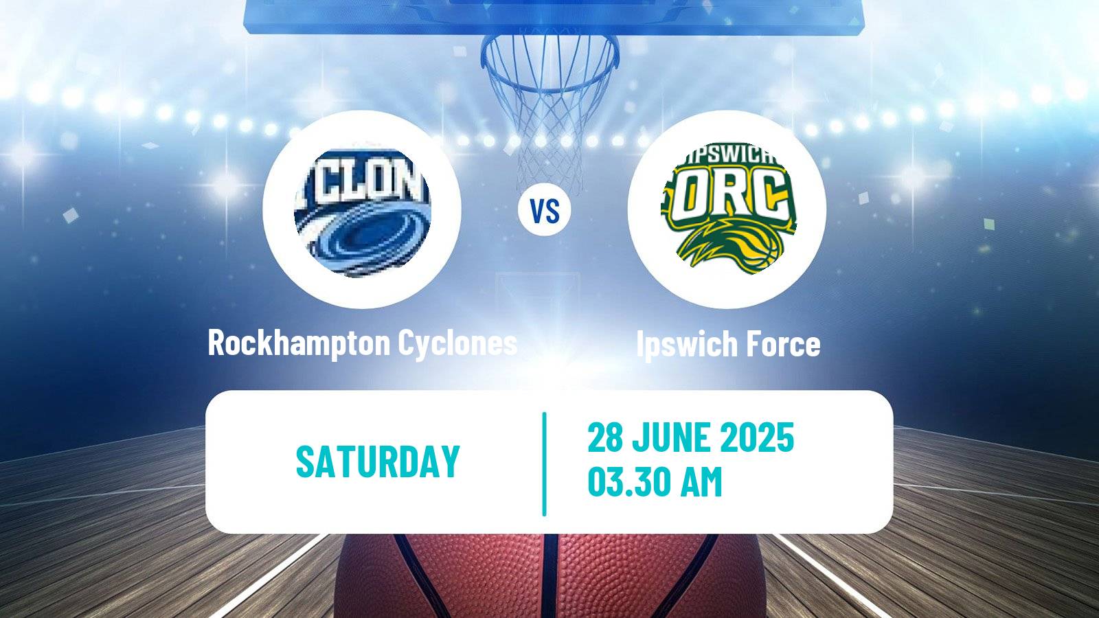 Basketball Australian NBL1 North Women Rockhampton Cyclones - Ipswich Force
