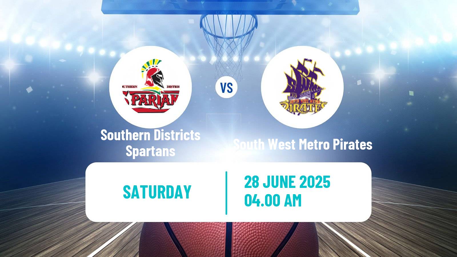 Basketball Australian NBL1 North Women Southern Districts Spartans - South West Metro Pirates