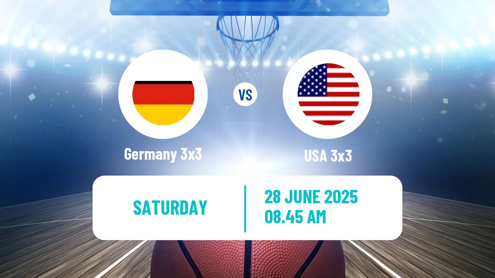 Basketball World Cup Basketball 3x3 Germany 3x3 - USA 3x3
