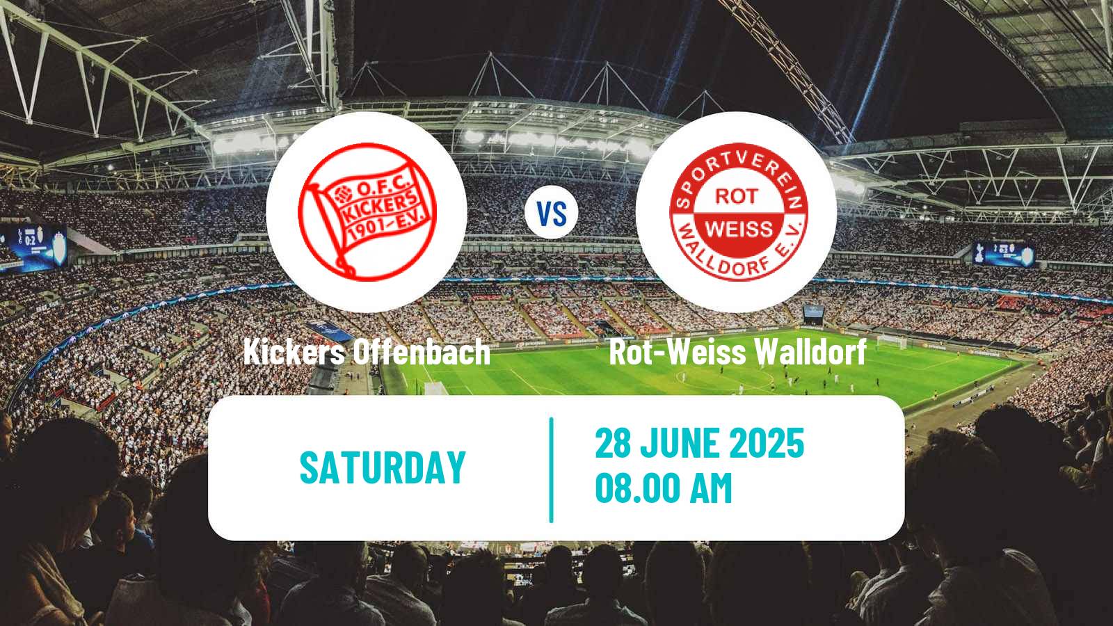 Soccer Club Friendly Kickers Offenbach - Rot-Weiss Walldorf