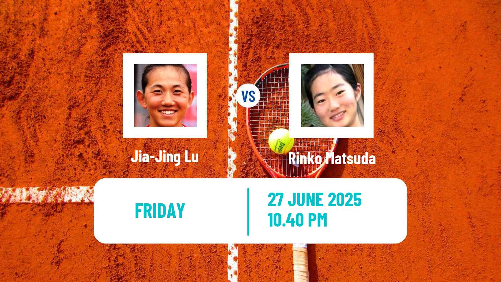 Tennis ITF W15 Hong Kong Women Jia-Jing Lu - Rinko Matsuda