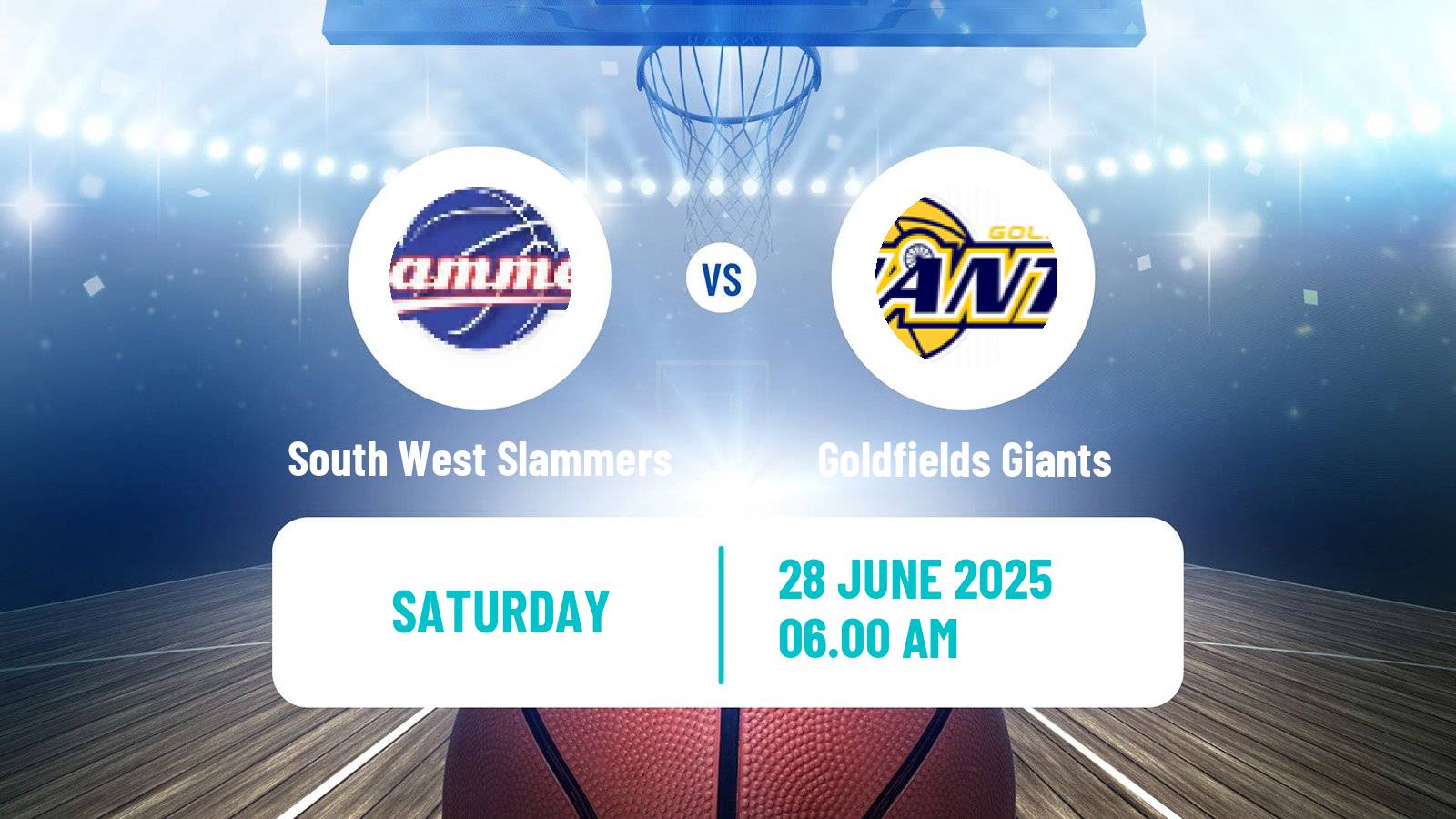 Basketball Australian NBL1 West South West Slammers - Goldfields Giants