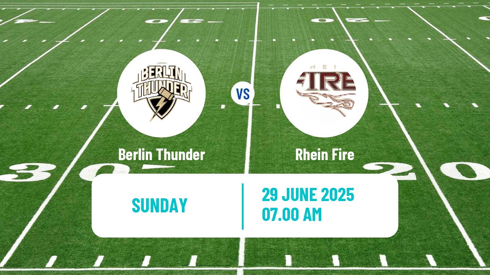 American football European League of American Football Berlin Thunder - Rhein Fire