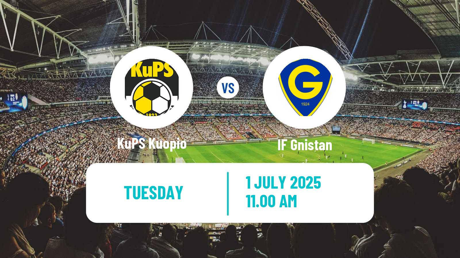 Football Finnish Veikkausliiga KuPS Kuopio - Gnistan