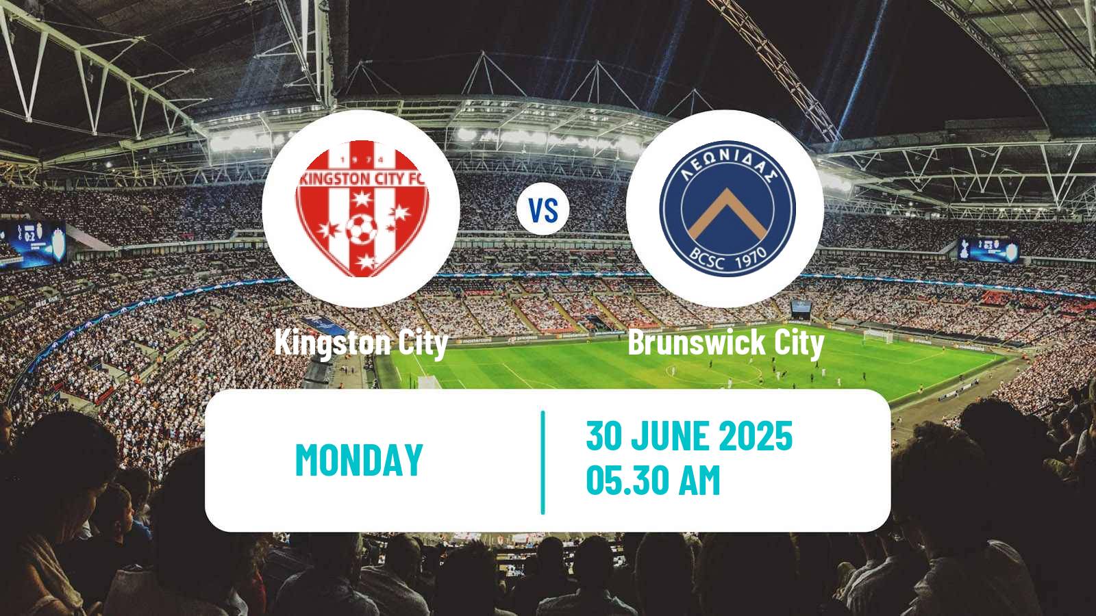 Soccer Australian Victoria Premier League Kingston City - Brunswick City