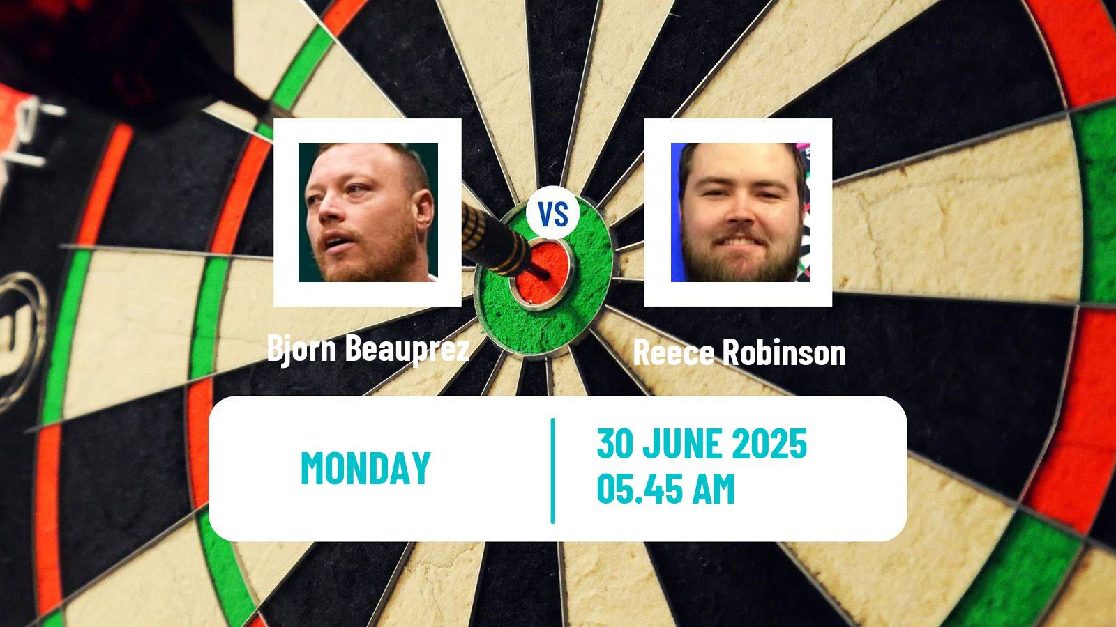 Darts Modus Super Series Bjorn Beauprez - Reece Robinson