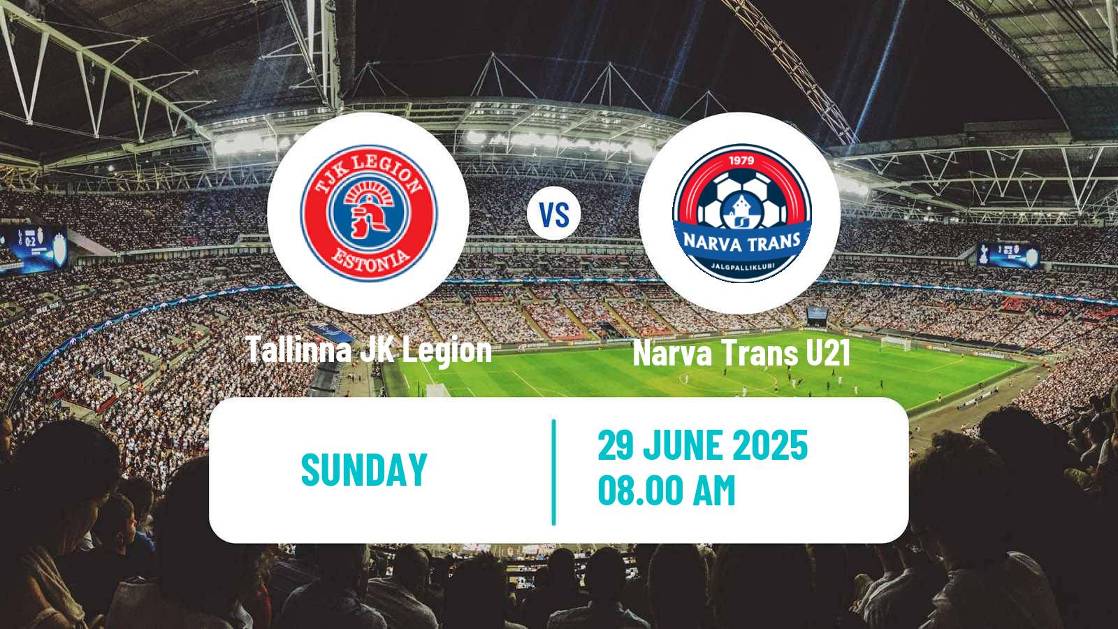 Soccer Estonian Esiliiga B Tallinna JK Legion - Narva Trans U21