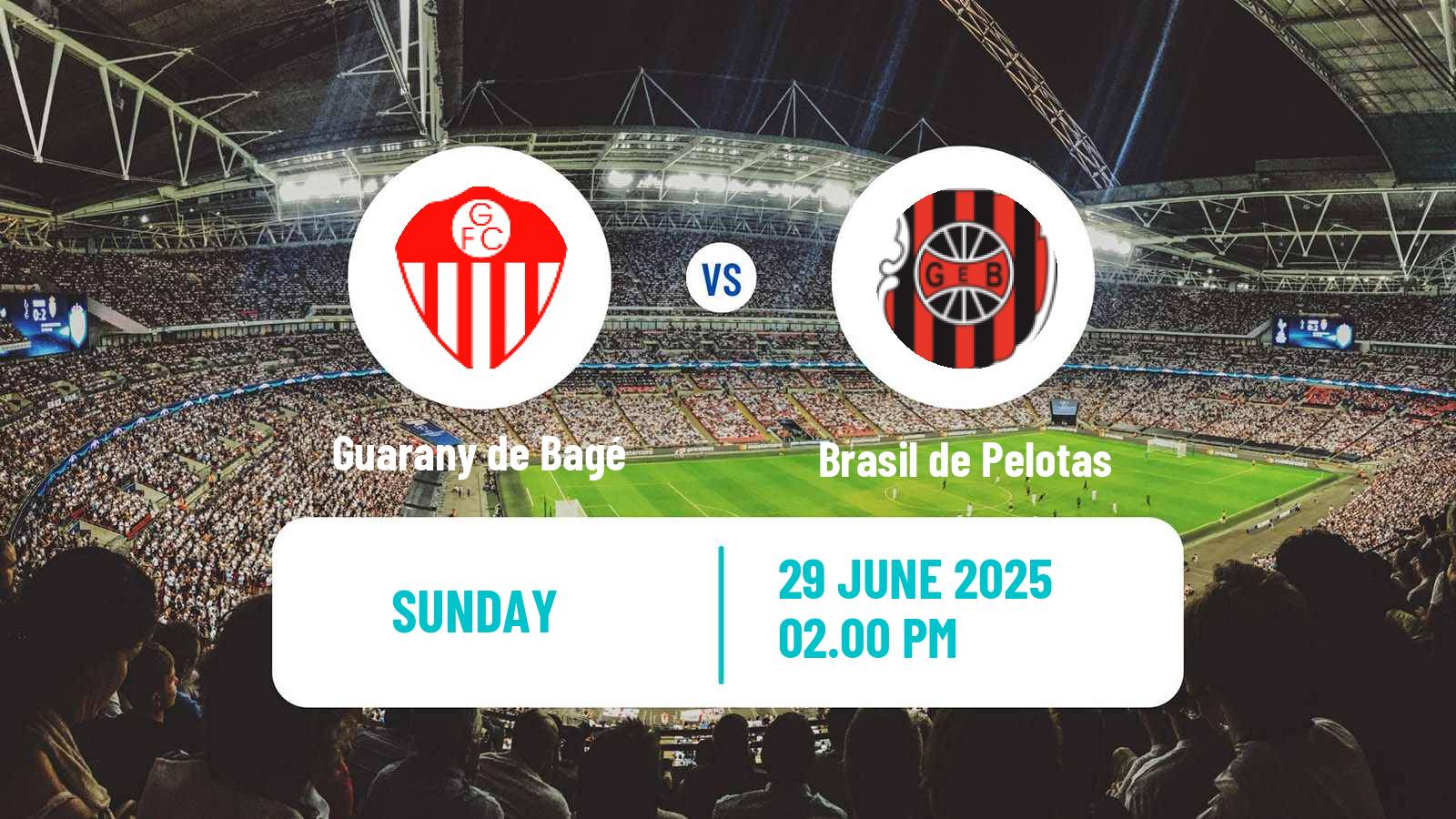 Football Brazilian Serie D Guarany de Bagé - Brasil de Pelotas
