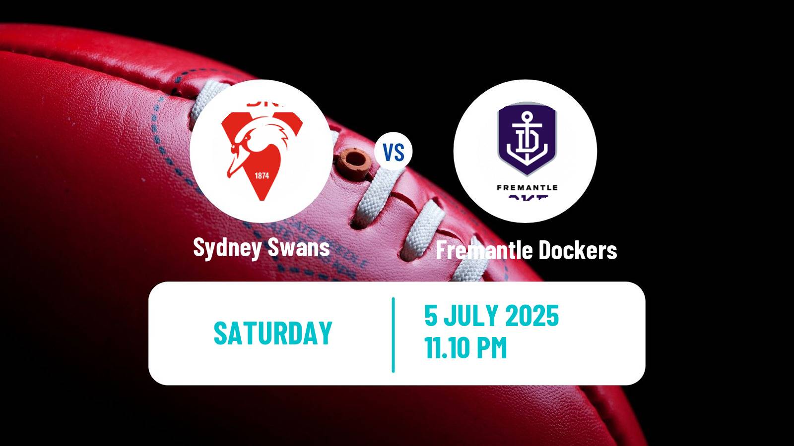Aussie rules AFL Sydney Swans - Fremantle Dockers