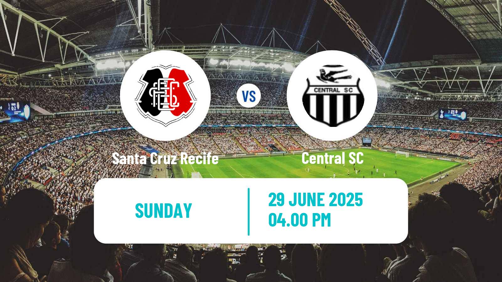 Soccer Brazilian Serie D Santa Cruz Recife - Central SC