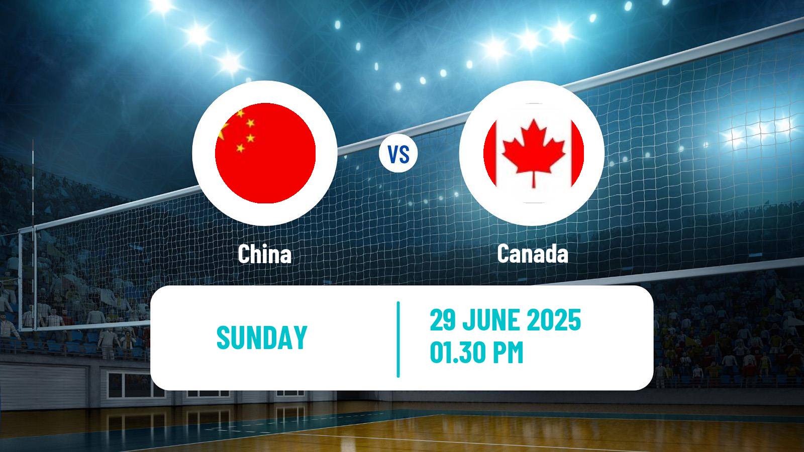 Volleyball Nations League Volleyball China - Canada