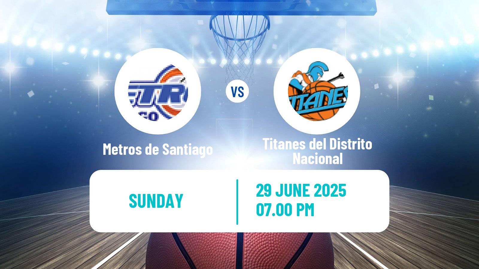 Basketball Dominican Republic LNB Basketball Metros de Santiago - Titanes del Distrito Nacional