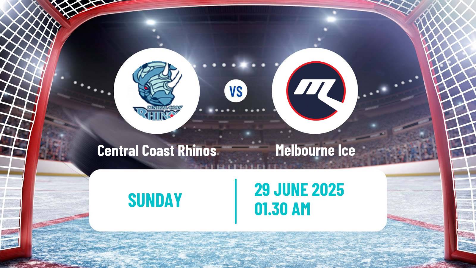 Hockey Australian Ice Hockey League Central Coast Rhinos - Melbourne Ice