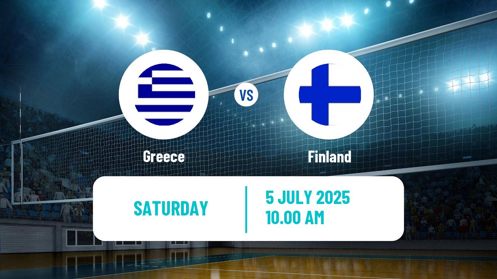 Volleyball Golden European League Volleyball Greece - Finland