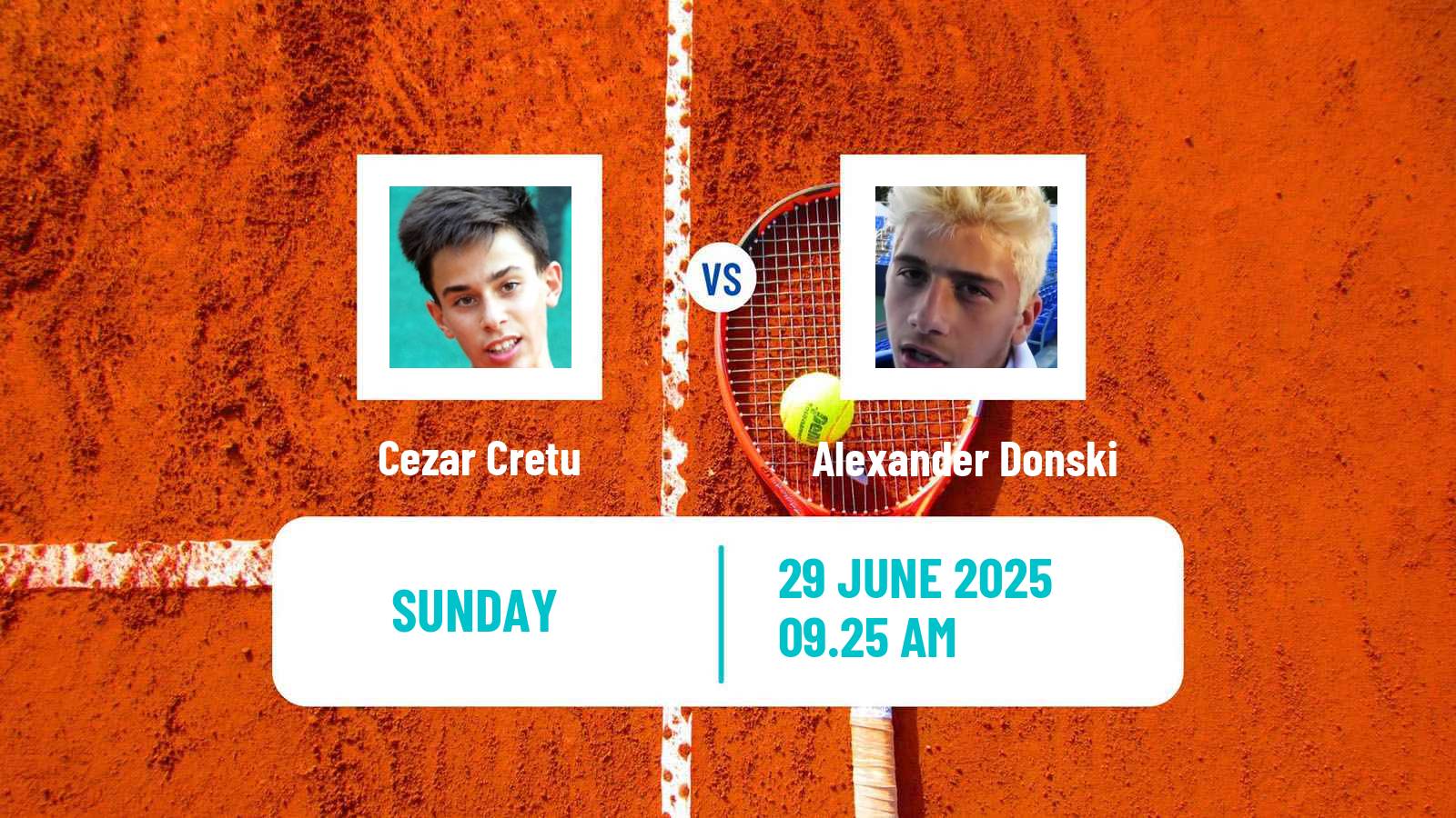 Tennis Brasov Challenger Men 2025 Cezar Cretu - Alexander Donski