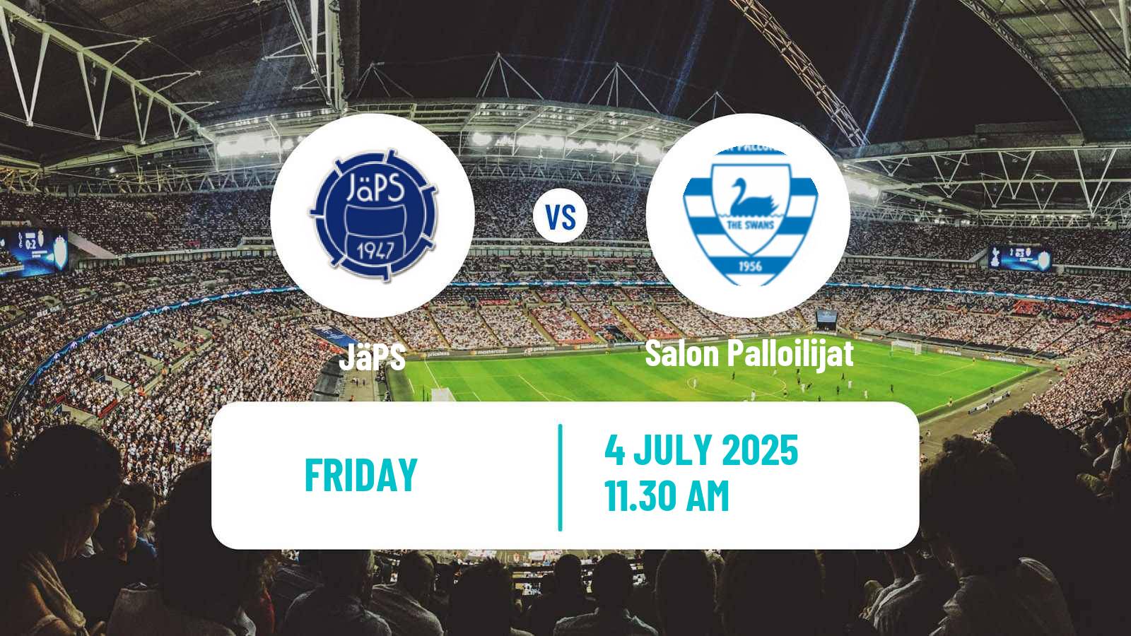 Soccer Finnish Ykkosliiga JäPS - Salon Palloilijat