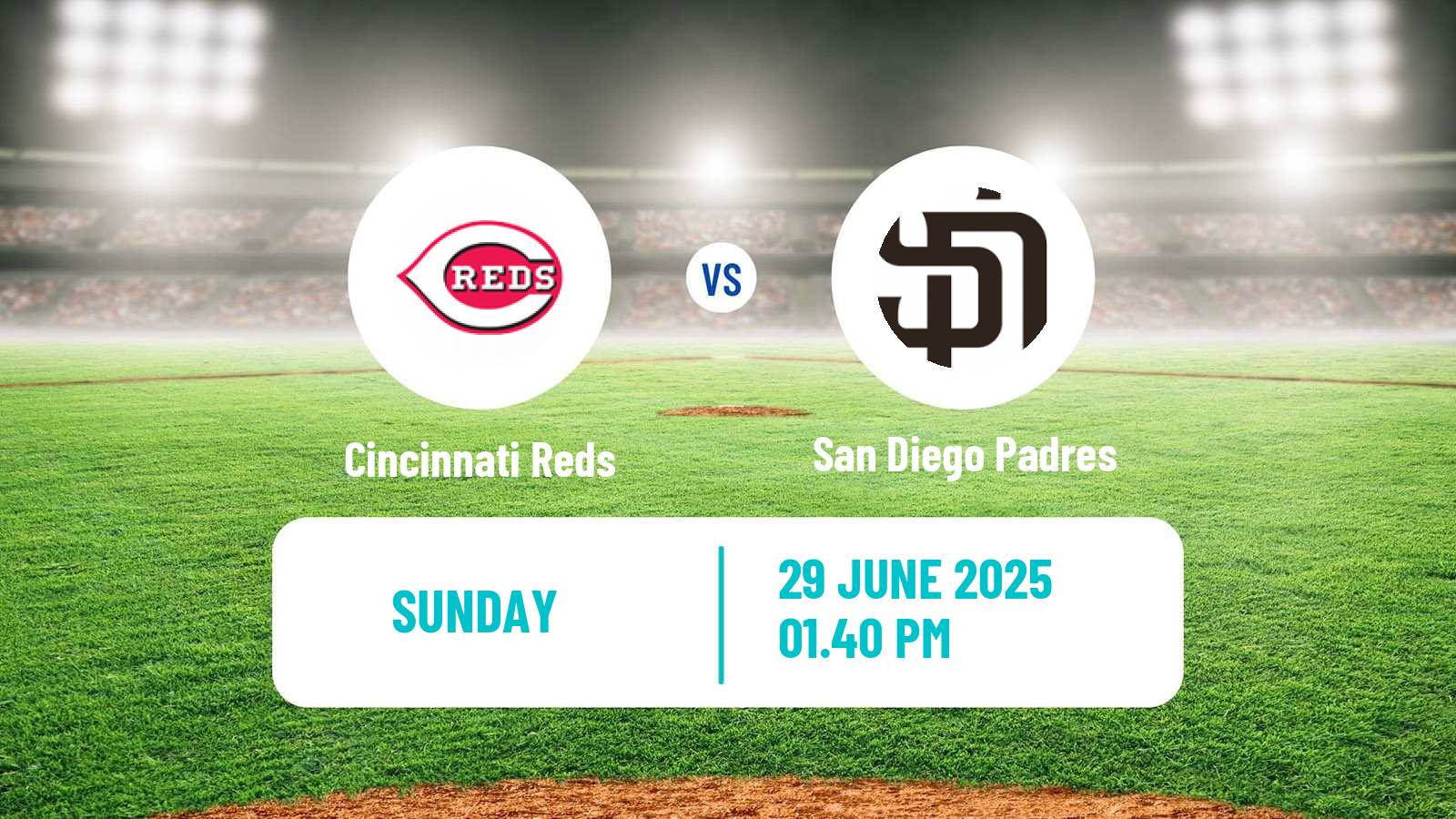 Baseball MLB Cincinnati Reds - San Diego Padres