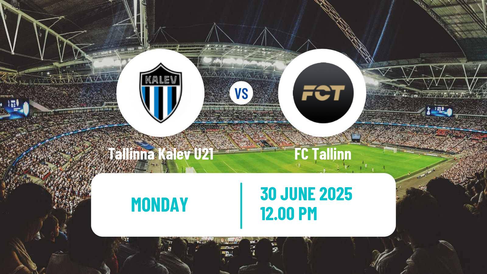 Soccer Estonian Esiliiga Tallinna Kalev U21 - FC Tallinn