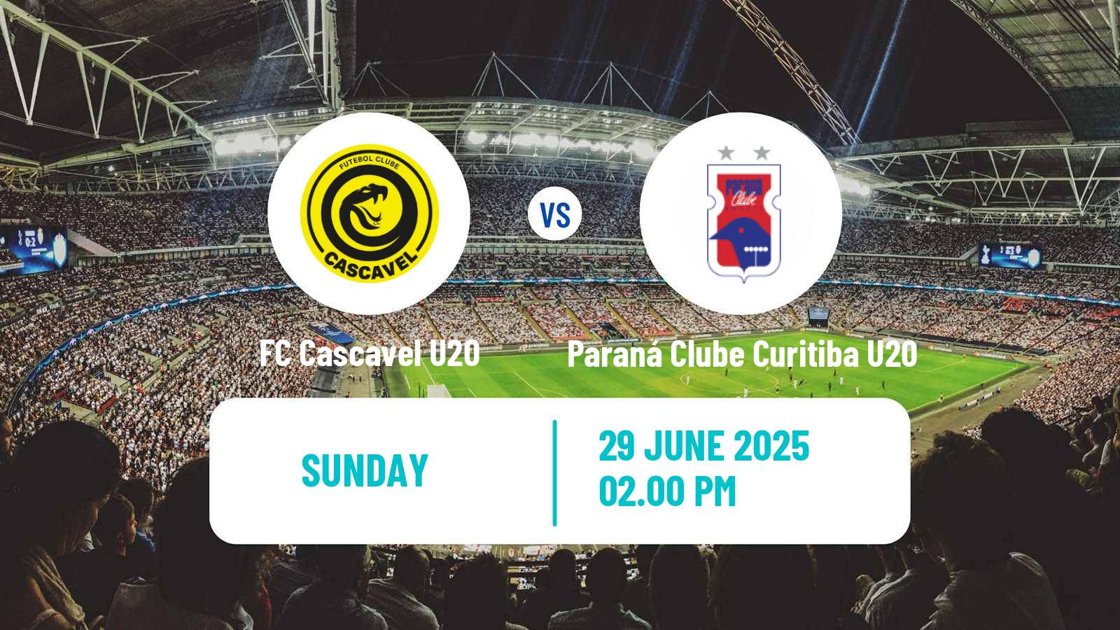 Football Brazilian Paranaense U20 FC Cascavel U20 - Paraná Clube Curitiba U20
