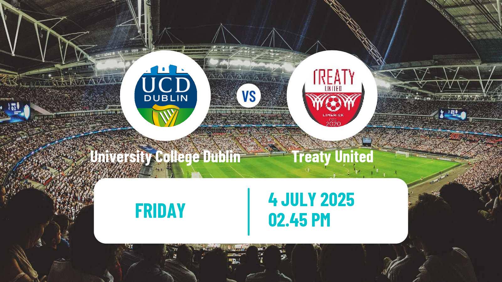 Soccer Irish Division 1 University College Dublin - Treaty United