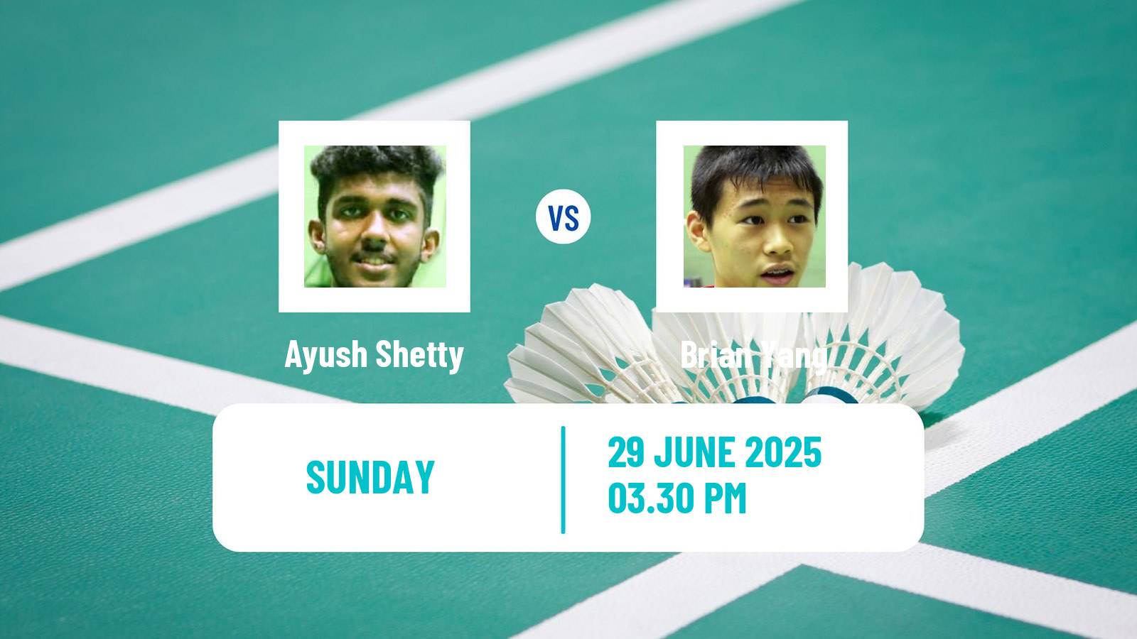 Badminton BWF World Tour Us Open Men Ayush Shetty - Brian Yang