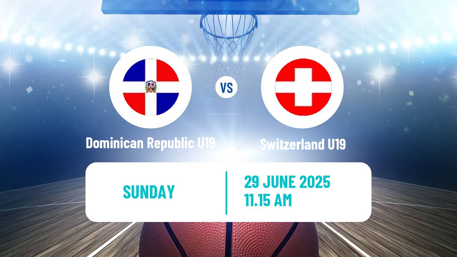 Basketball World Championship U19 Basketball Dominican Republic U19 - Switzerland U19