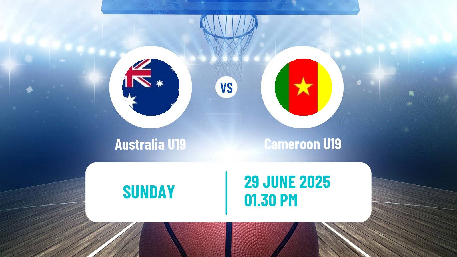 Basketball World Championship U19 Basketball Australia U19 - Cameroon U19