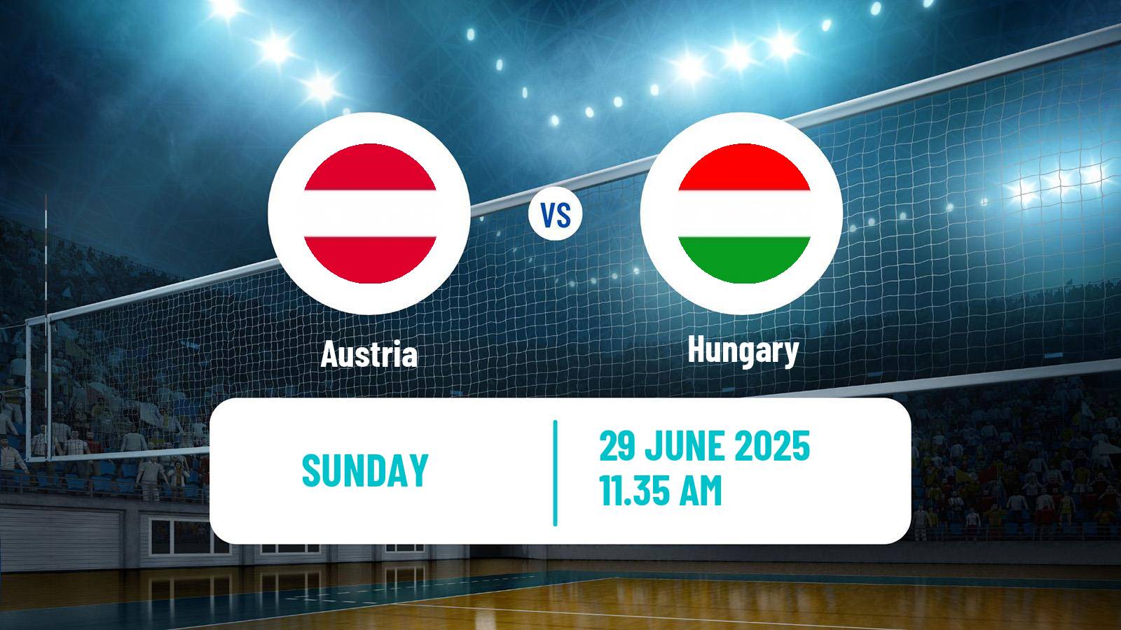 Volleyball Silver European League Volleyball Austria - Hungary