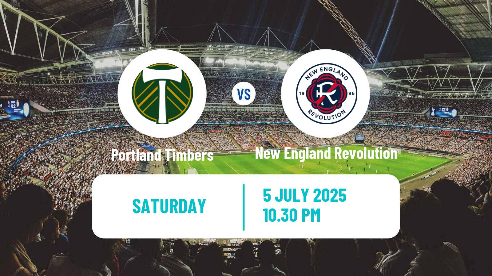 Football MLS Portland Timbers - New England Revolution
