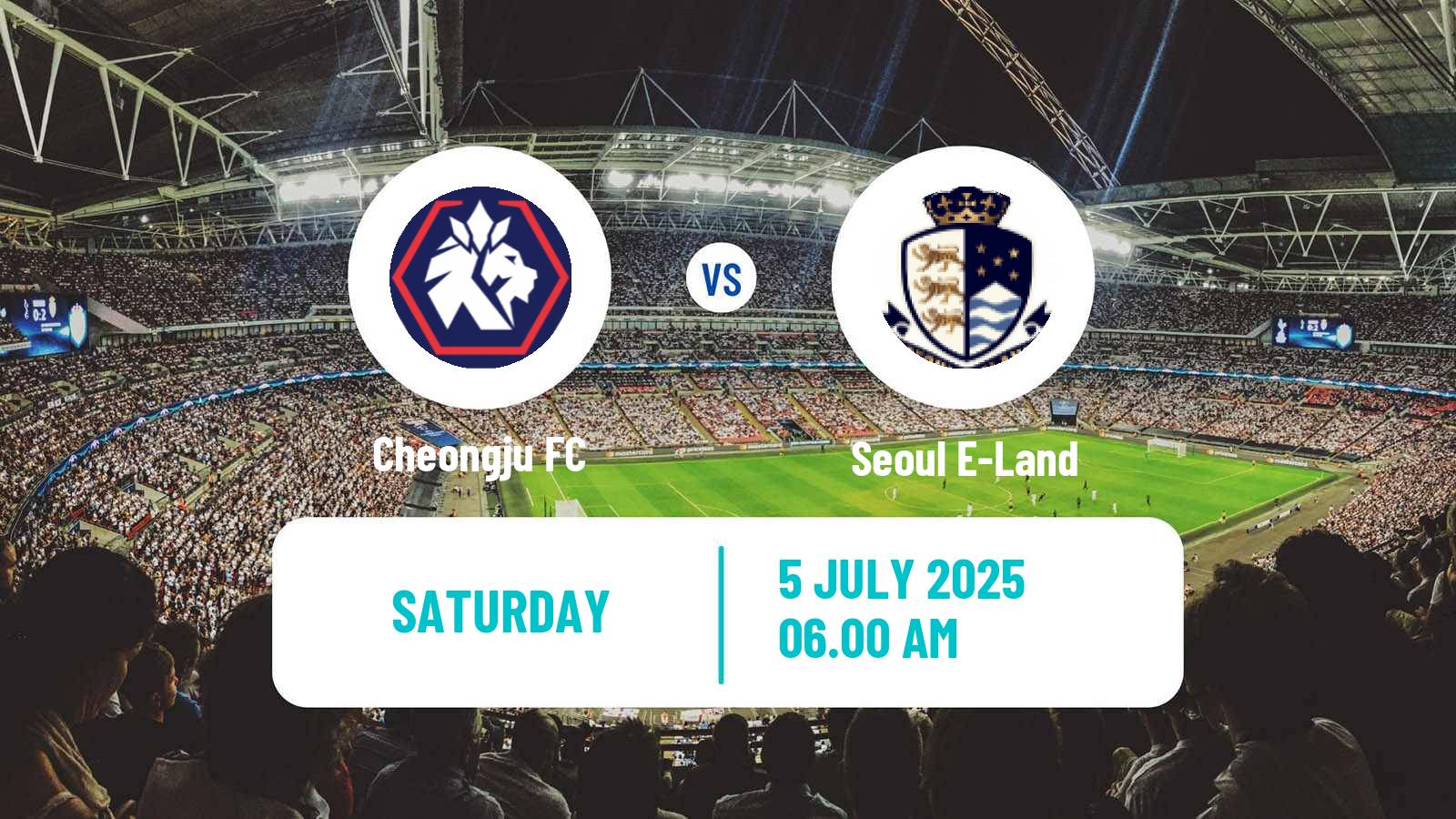 Soccer South Korean K-League 2 Cheongju - Seoul E-Land