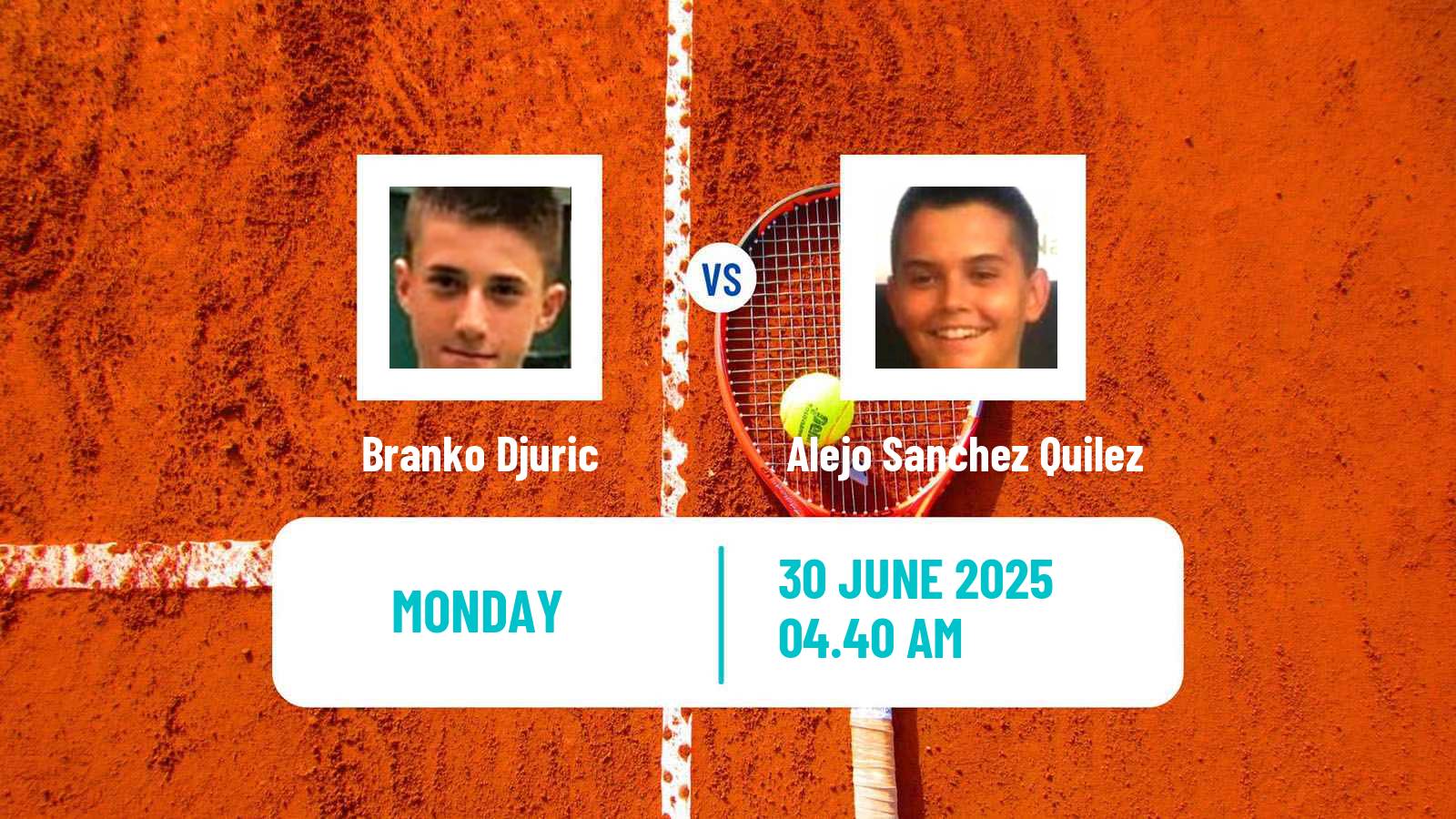 Tennis Troyes Challenger Men Branko Djuric - Alejo Sanchez Quilez
