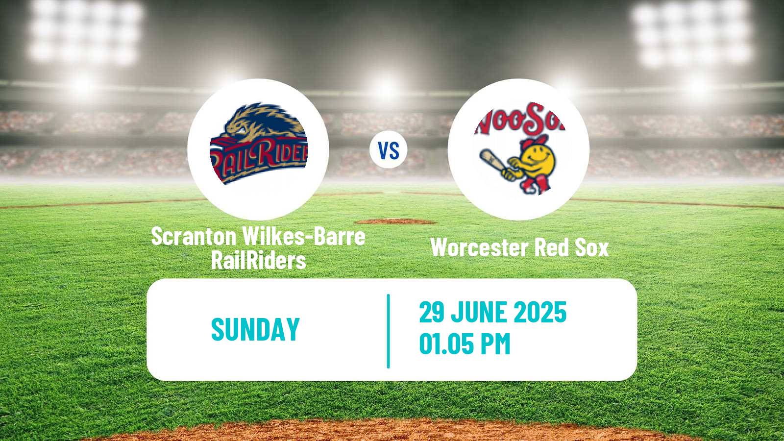 Baseball IL Scranton Wilkes-Barre RailRiders - Worcester Red Sox
