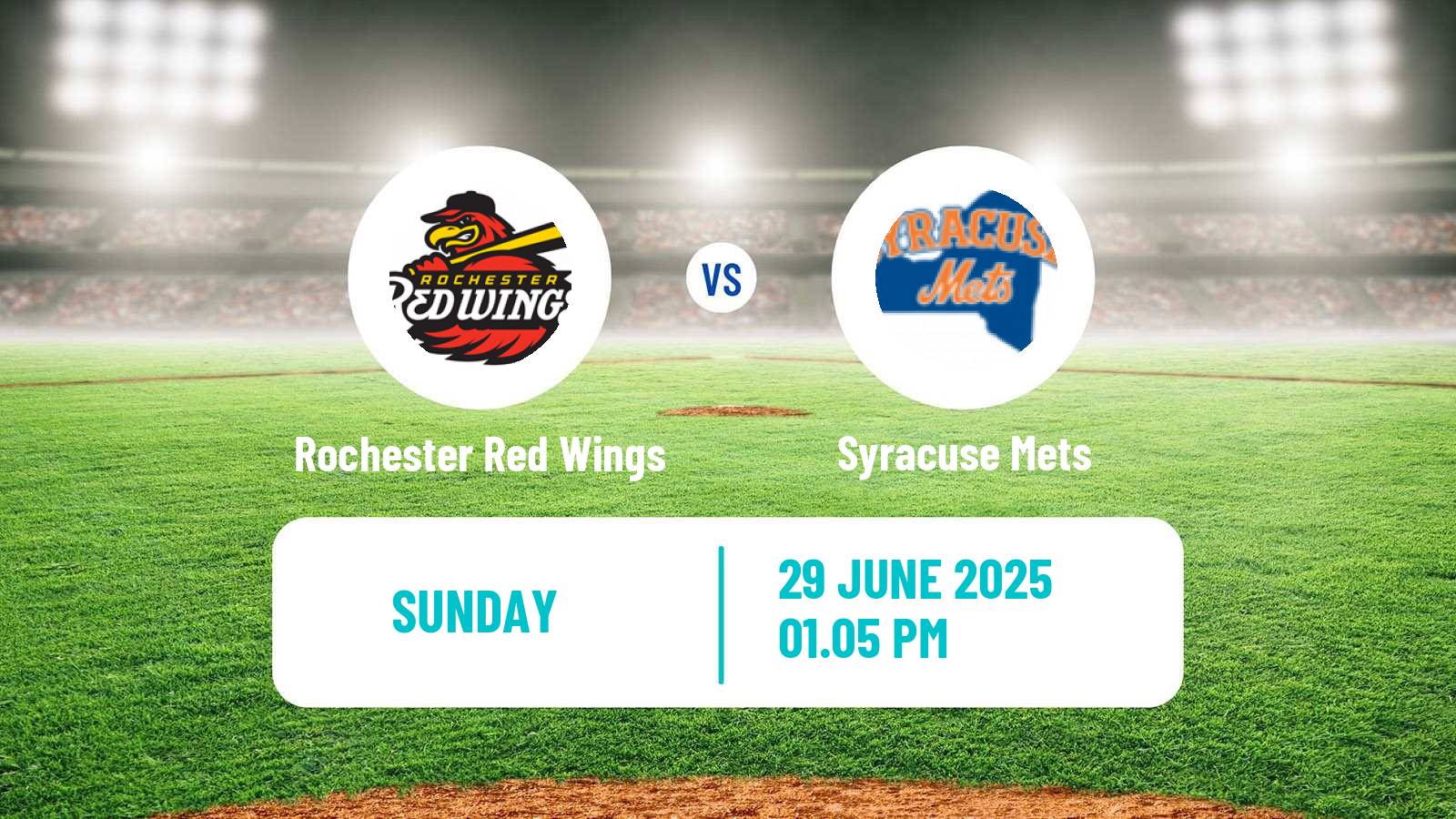 Baseball IL Rochester Red Wings - Syracuse Mets