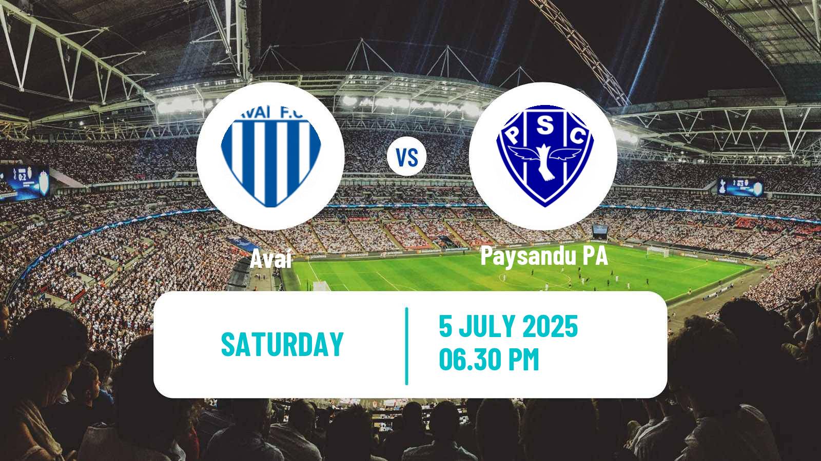 Soccer Brazilian Serie B Avaí - Paysandu