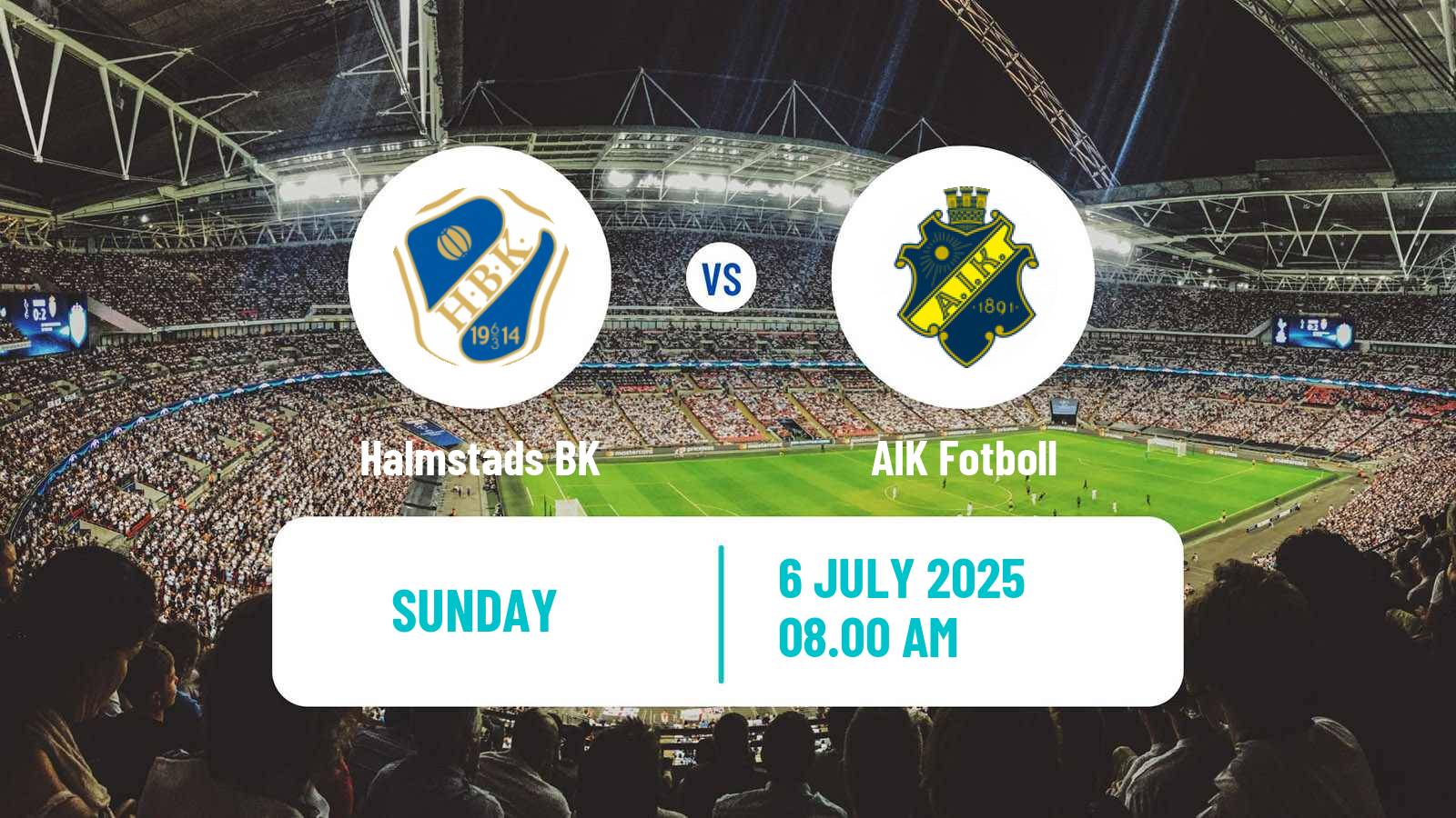 Football Swedish Allsvenskan Halmstad - AIK