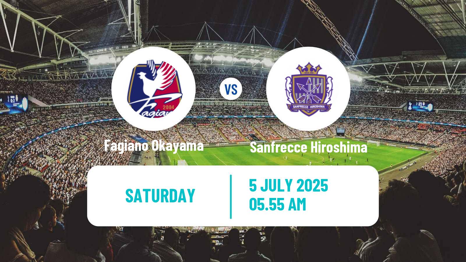 Soccer Japan J1 League Fagiano Okayama - Sanfrecce Hiroshima