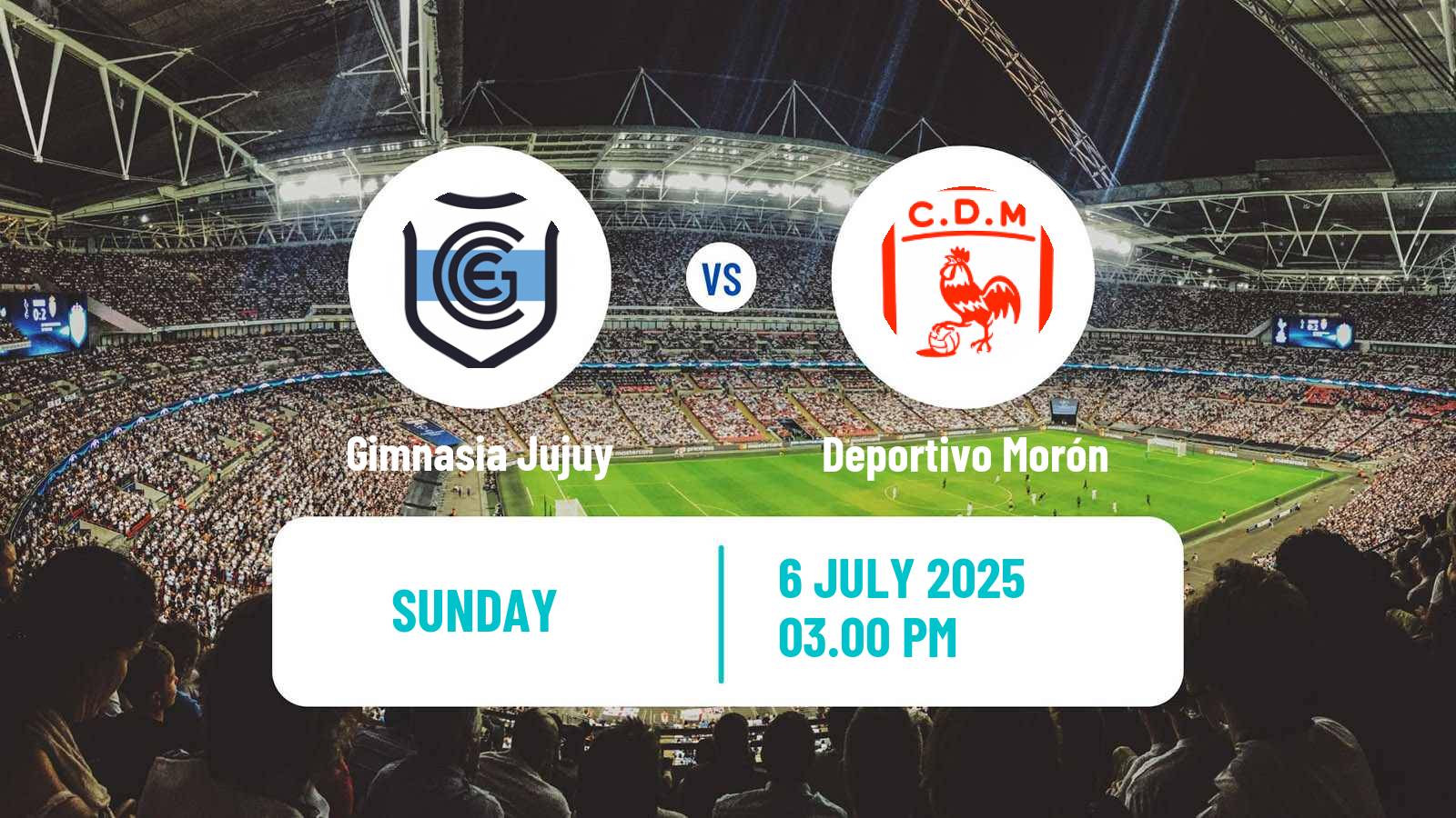 Soccer Argentinian Primera Nacional Gimnasia Jujuy - Deportivo Morón