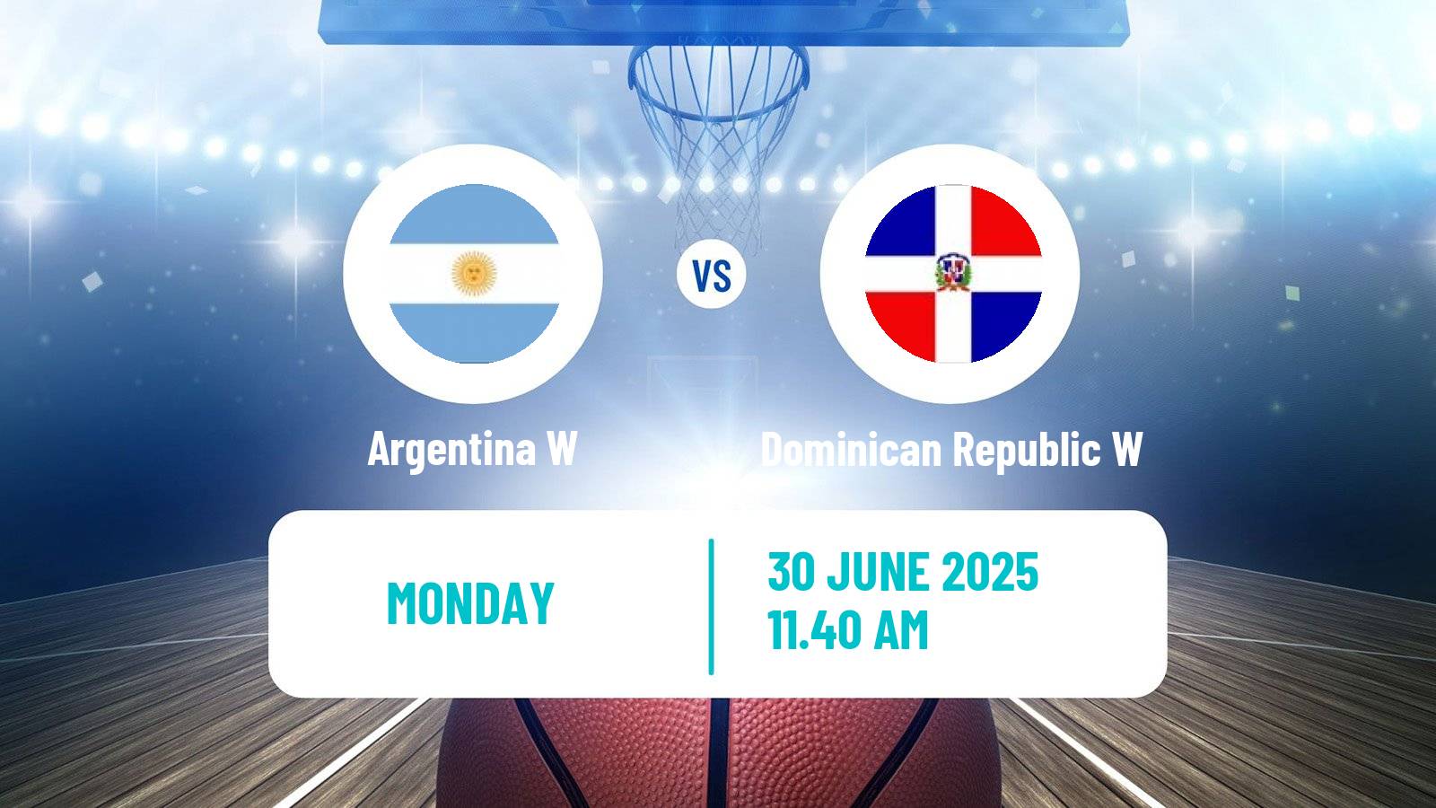 Basketball AmeriCup Basketball Women Argentina W - Dominican Republic W