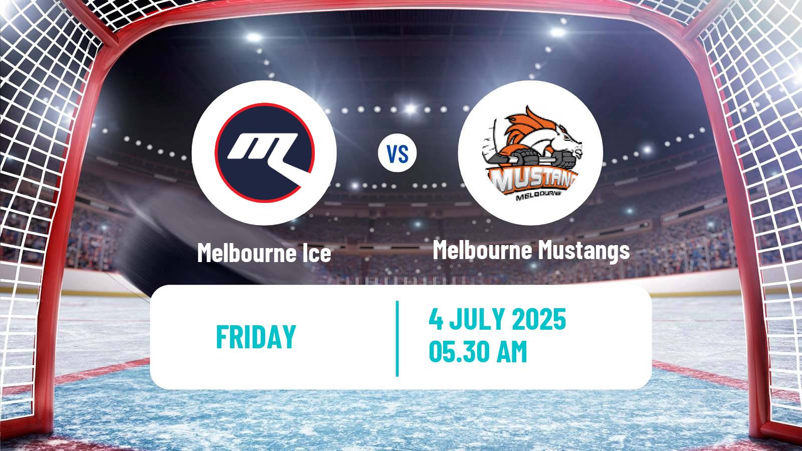 Hockey Australian Ice Hockey League Melbourne Ice - Melbourne Mustangs