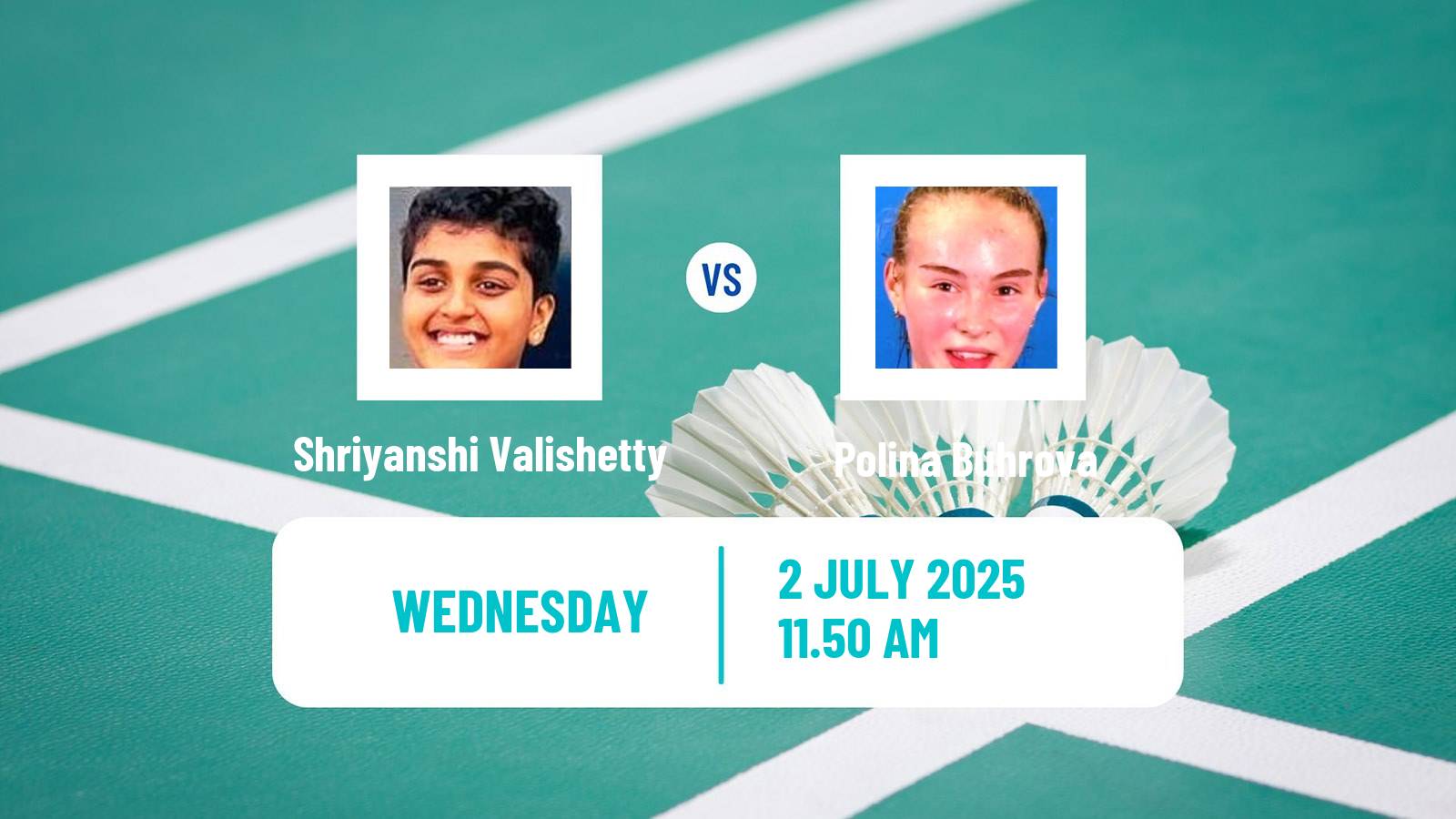 Badminton BWF World Tour Canada Open Women Shriyanshi Valishetty - Polina Buhrova