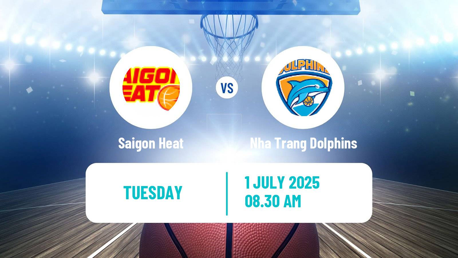 Basketball Vietnamese VBA Saigon Heat - Nha Trang Dolphins
