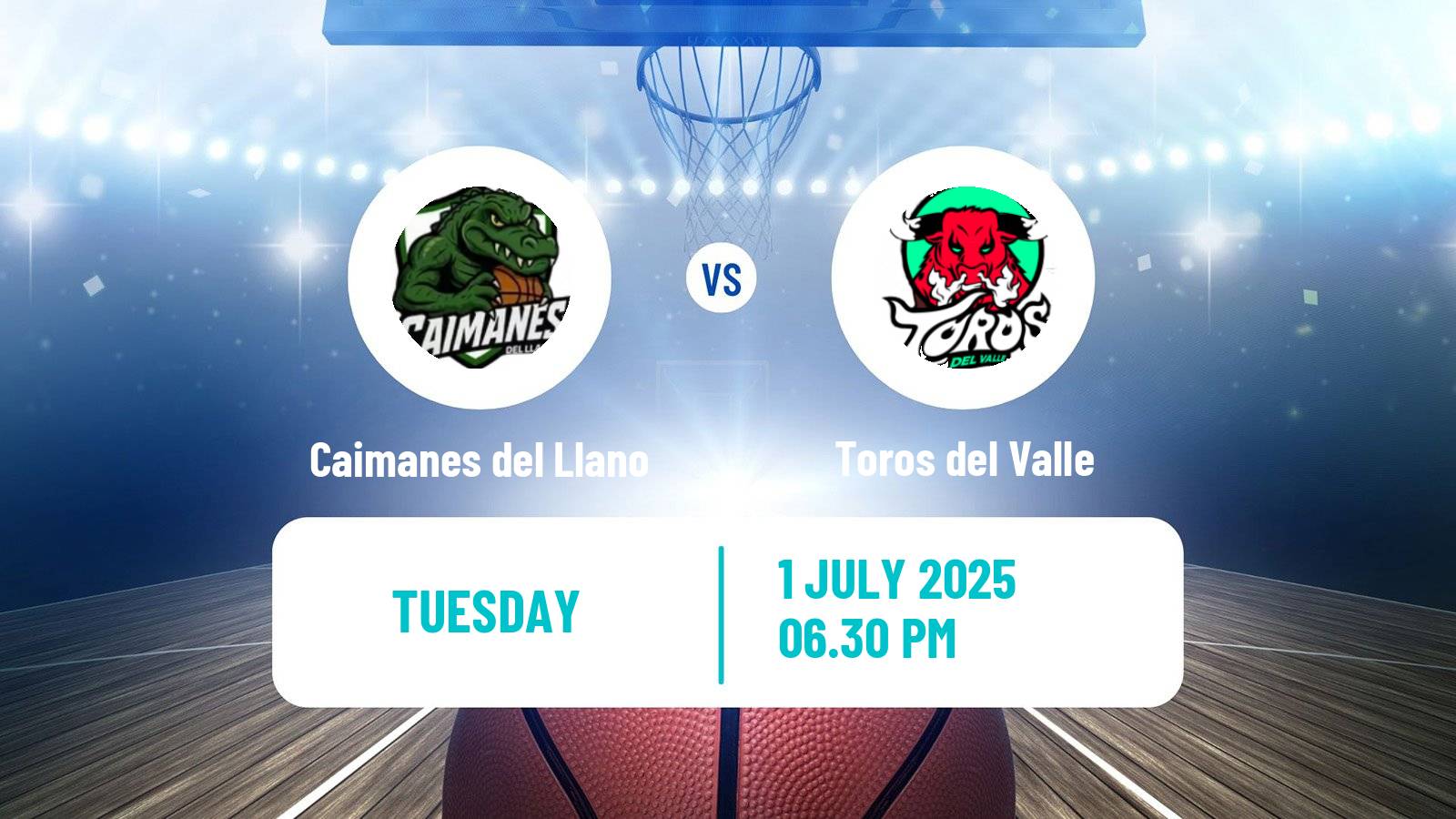 Basketball Colombian LBP Basketball Caimanes del Llano - Toros del Valle
