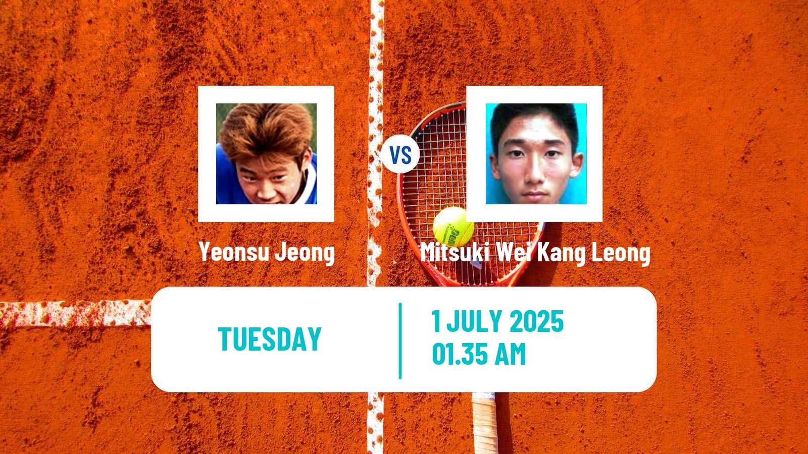 Tennis ITF M15 Maanshan 4 Men Yeonsu Jeong - Mitsuki Wei Kang Leong